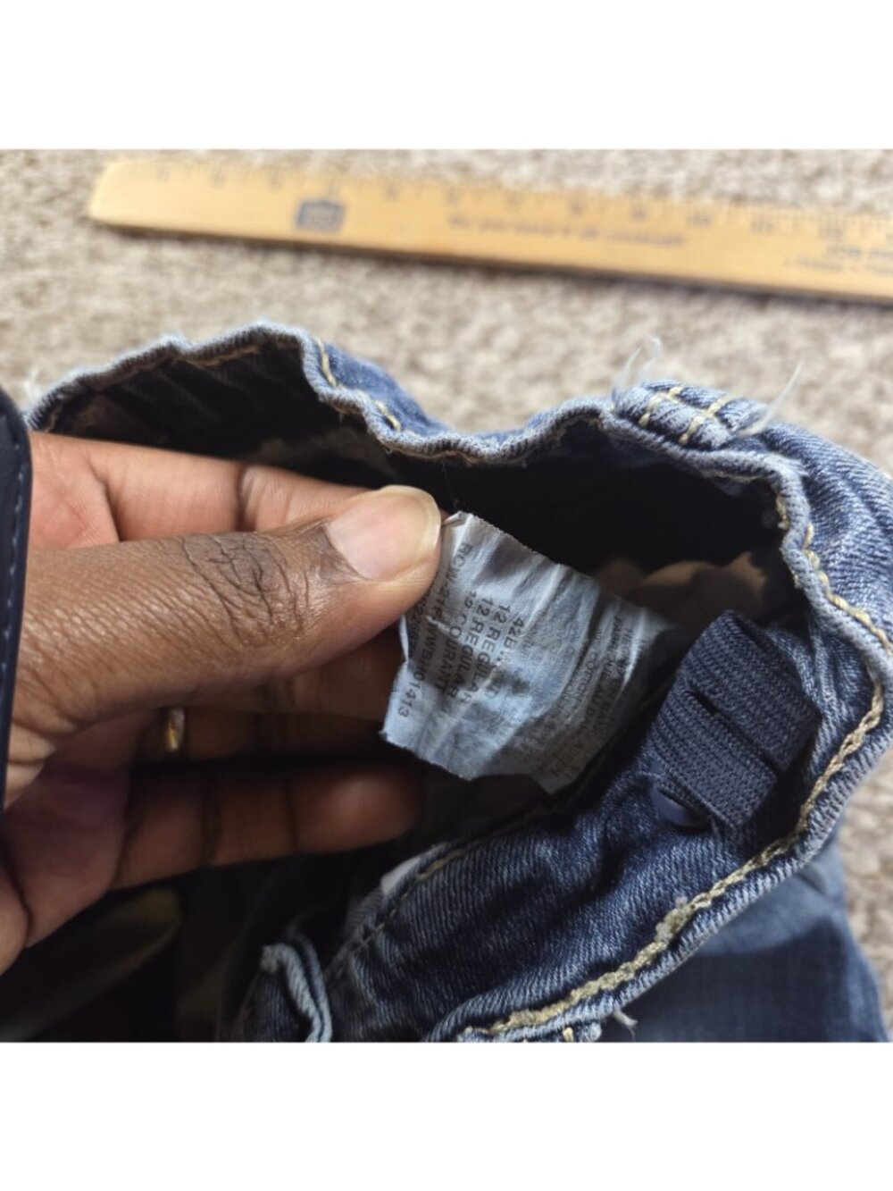 Wrangler 20X Jeans Boys 12 Bootcut Denim Dark Wash Read* - Picture 5 of 9